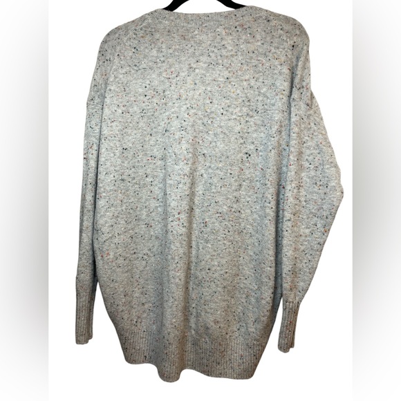 LOFT | Tunic Boat Neck Gray Speckled Sweater | Size S - Picture 6 of 8